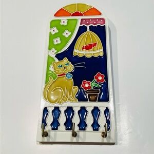 Creazioni Luciano, Vintage 1955, Ceramic Wall Hook, Handmade in Italy 🇮🇹